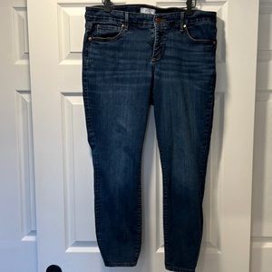 Loft Plus slightly distressed jeans